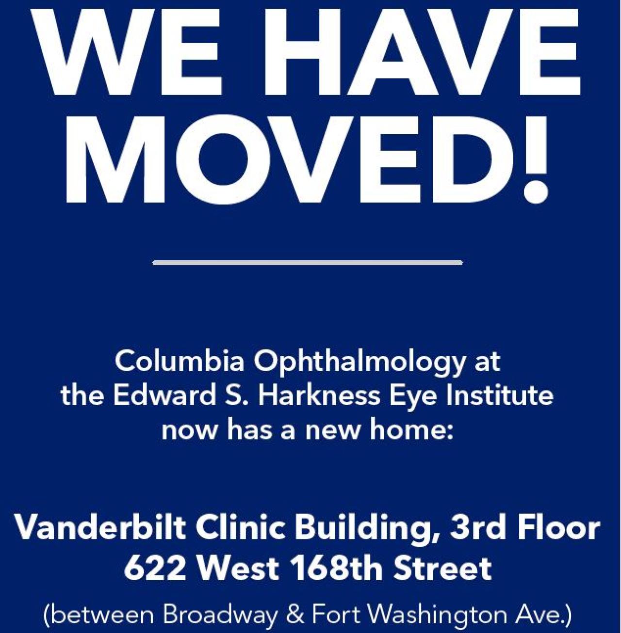Columbia Ophthalmology at the CUIMC Eye Institute Has Moved to ...