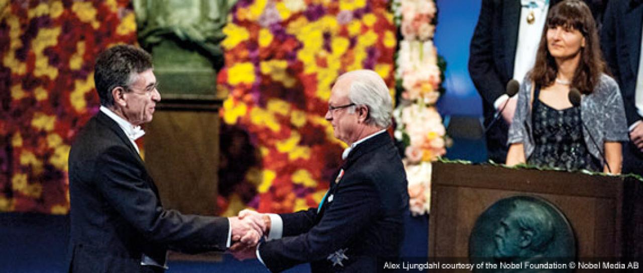 Robert J. Lefkowitz, MD at the Nobel Prize Award Ceremony.