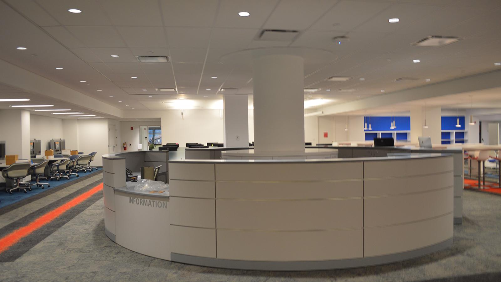High-tech library interior