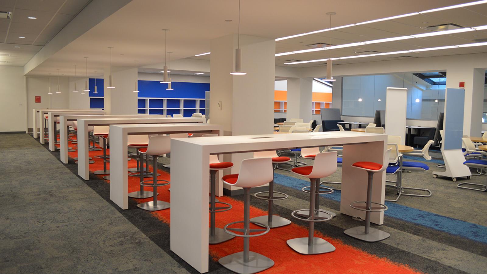 High-tech library interior.