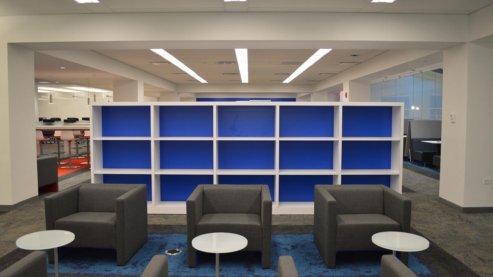 High-tech library interior