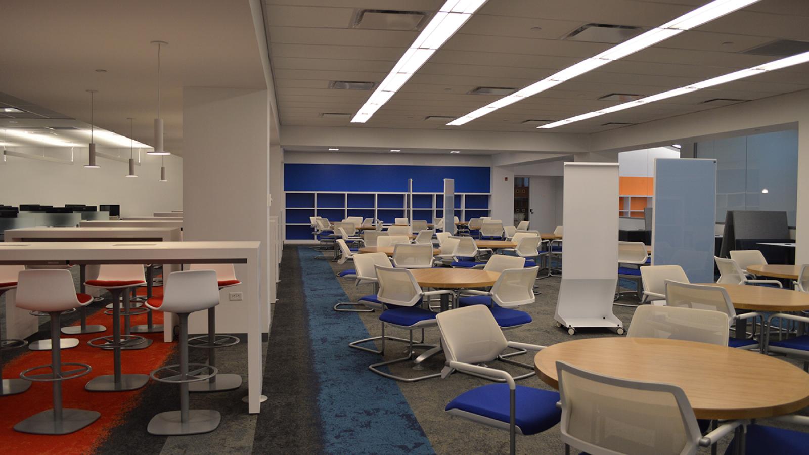 High-tech library interior