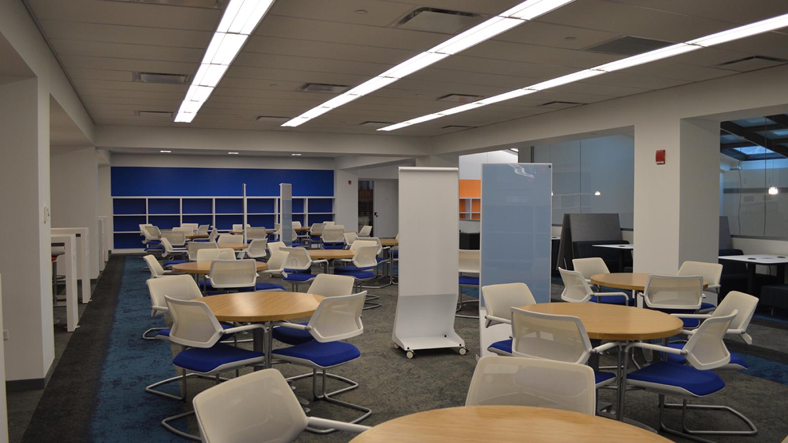 High-tech library interior