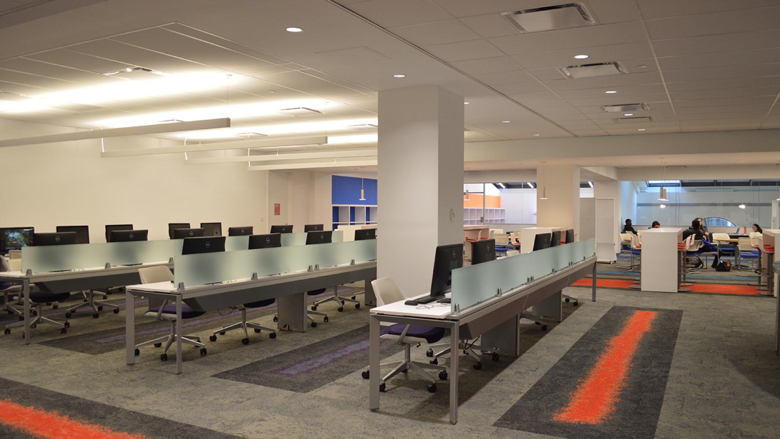 High-tech library interior