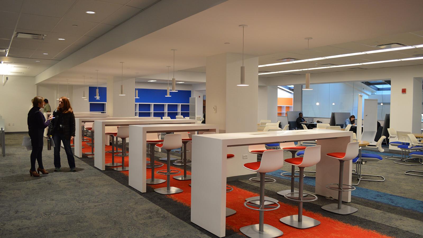 High-tech library interior