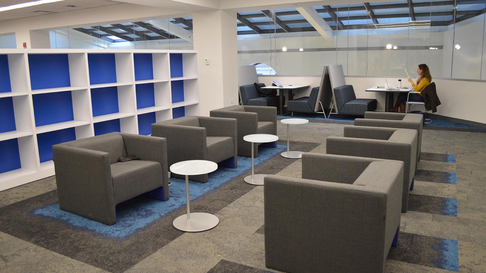 High-tech library interior