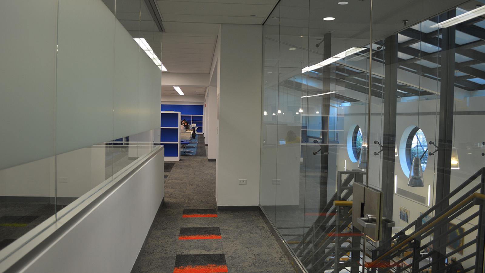 High-tech library interior