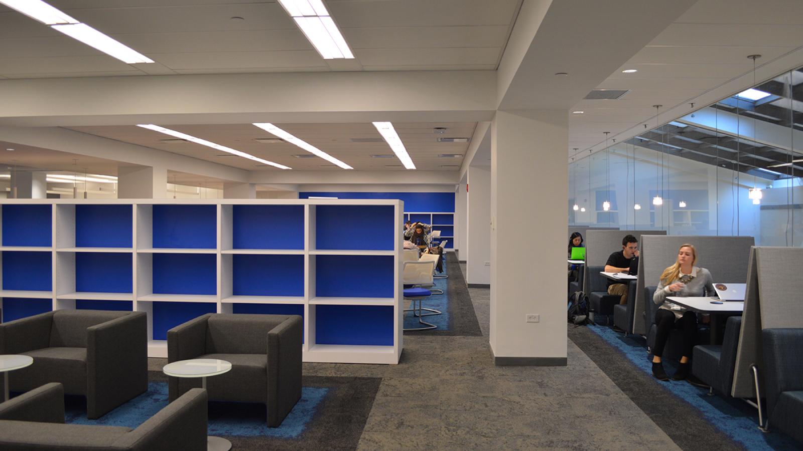 High-tech library interior