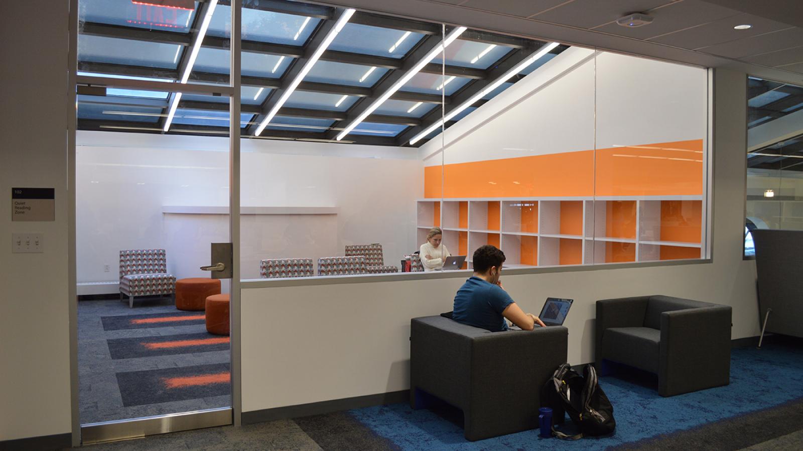 High-tech library interior