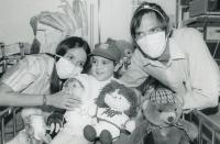 Pediatric heart transplant recipient, 4-year old J.P. Lovette IV, and his parents.