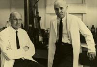 Dickinson Richards and André Cournand in the Cardiopulmonary Laboratory in 1932