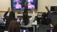 Dr. Dawn Nilsen teaches anatomy to occupational therapy masters students