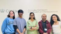 Bala lab members from left to right: Wylie Dodson, Joshua Ramkissoon, Revathi Balasubramanian, Abdul Hannan, Karina Polanco