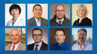 Left to right, top to bottom: Jianing Fu, PhD; Arnold S Han, MD, PhD; Markus Y Mapara, MD; Megan Sykes, MD; David H Sachs, MD; Pawel Muranski, MD; Emmanuel Zorn, PhD; and Remi J. Creusot, PhD.